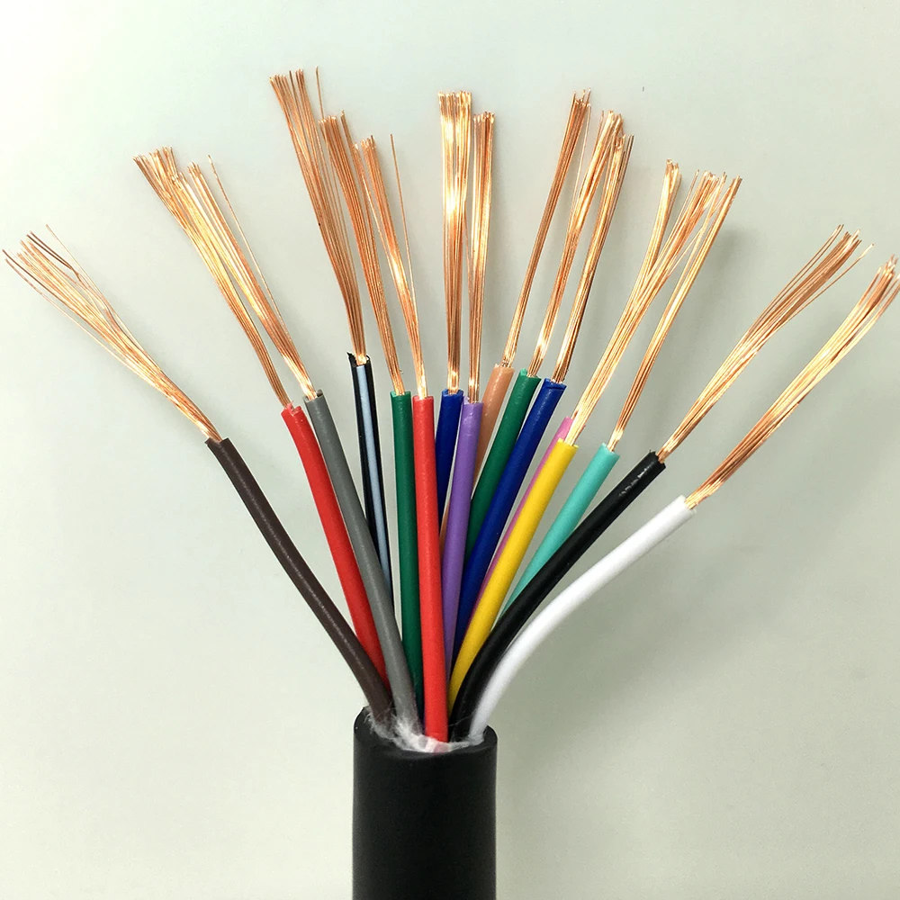 17AWG 18AWG 20AWG 22AWG 24AWG 0 2/0 3/0 5/0 75/1.0MM2 RVV 14 ядер контактов медный провод проводник