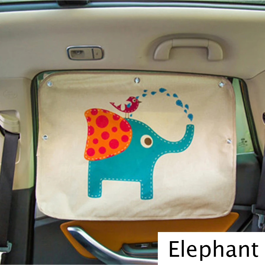 

Car Curtain Auto Side Window Curtains Cute Cartoon Model Sunshades Protection Window Decoration Windshield Car-Covers x 1