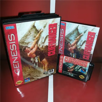 

Cliffhanger US Cover with box and manual For Sega Megadrive Genesis Video Game Console 16 bit MD card