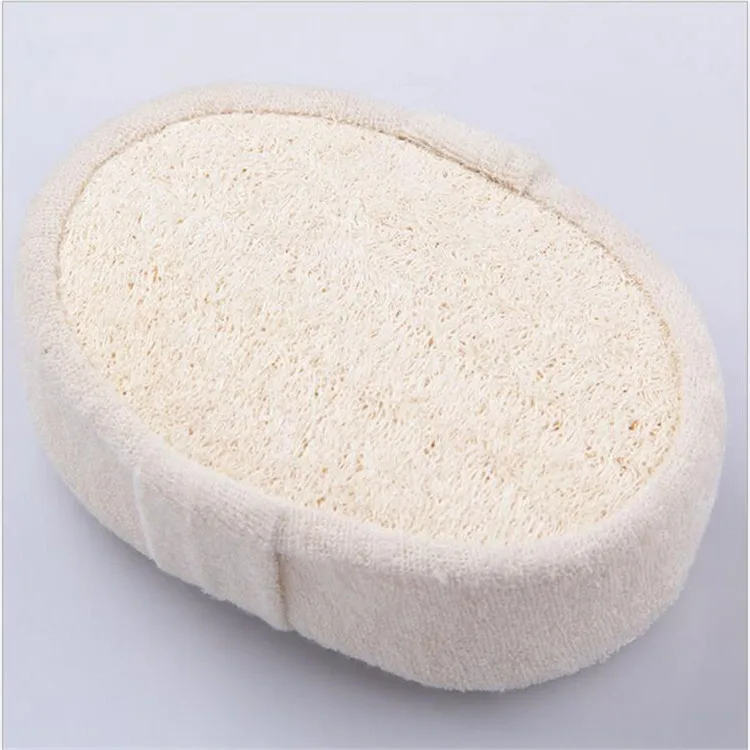 1 Pc Soft Natural Loofah Bath Glove Sponge Shower Spa Body Scrubber