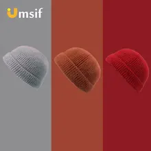 Зимние вязаные шапки, шапка для мужчин, шапочка в стиле хип-хоп, шапка Gorros, новые Брендовые мужские однотонные ветрозащитные теплые шапочки и шапочки