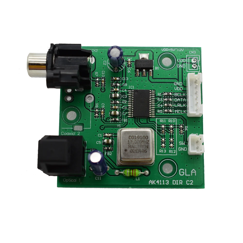 Lusya SPDIF коаксиальное волокно AK4113 плата приемника I2S выход для ЦАП платы 32 ~ 192 кГц G10