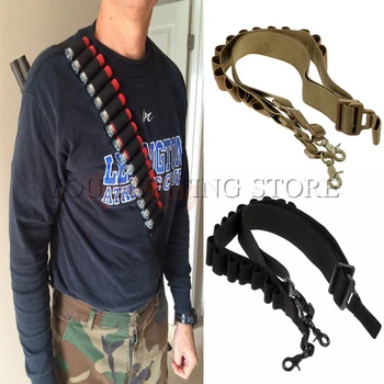 

Tactical 2 Point Shotgun Sling 15 Round Shell Ammo Holder 12Ga Nylon Military Shotgun Shell Sling