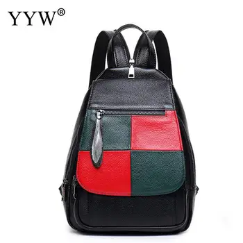 

Leather Backpack Women Casual Shoulder Bag Zipper Soft Travel Backpacks Female Hand Bags For Women 2019 Brand Vintage School Bag