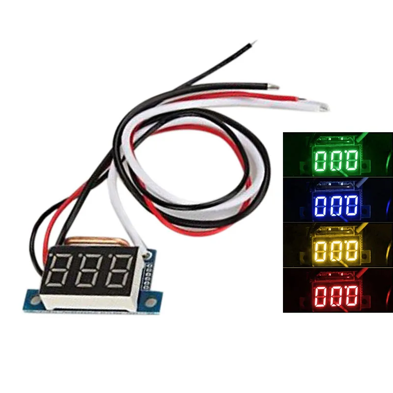 New 4 Different Color DC0 10A Ampere LED Amp Panel Meter 3Bit Display