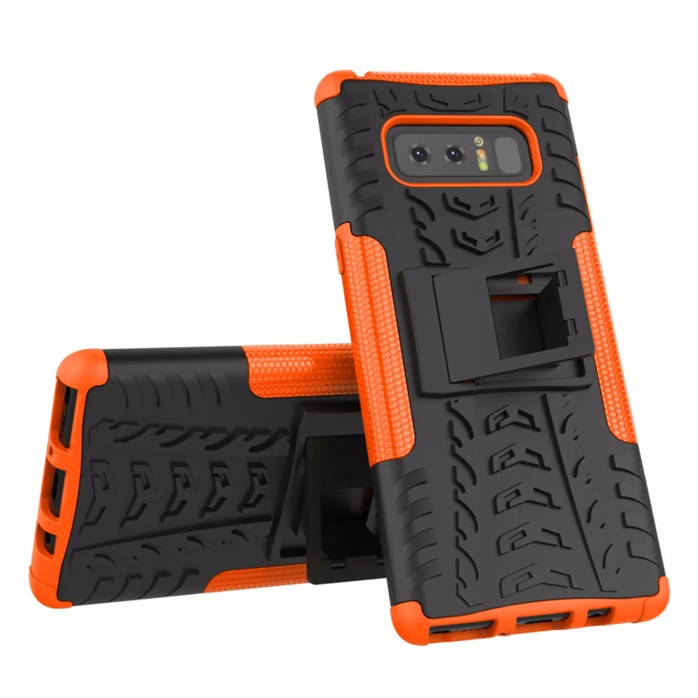Модный нескользящий защитный чехол для samsung Galaxy Note 8 чехол heavy duty Armor Anti Knock PC+ TPU гибридные Чехлы телефонные чехлы