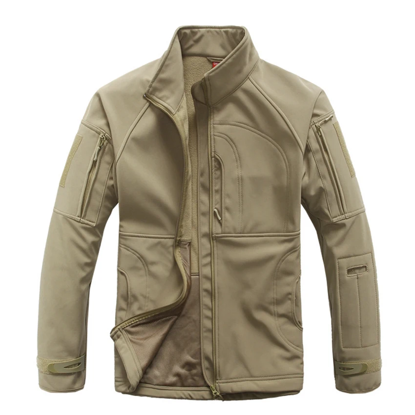 Mountainskin Для мужчин весна осенние куртки Softshell пальто военные верхняя одежда из