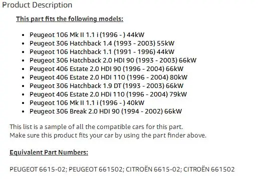 Для 1983-2003 CITROEN PEUGEOT задний привод центральной системы блокировки 661502 6615,02 256366