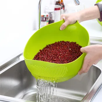

Portable Basket Home Kitchen Handle Drain Basket Food Storage Tools Wash And Drain Fruits Vegetables Kitchen Accessory