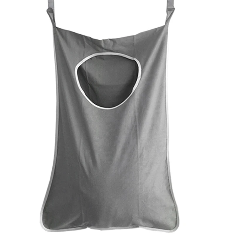 

Multi-layer Hanging Laundry Basket Wall Mounted Bag W/ Suction Cup Hook Useful