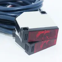 Um conjunto de 20-500cm 12-250 v n/o n/c E3JK-5DM1-5L optoelectronic interruptor sensor de proximidade