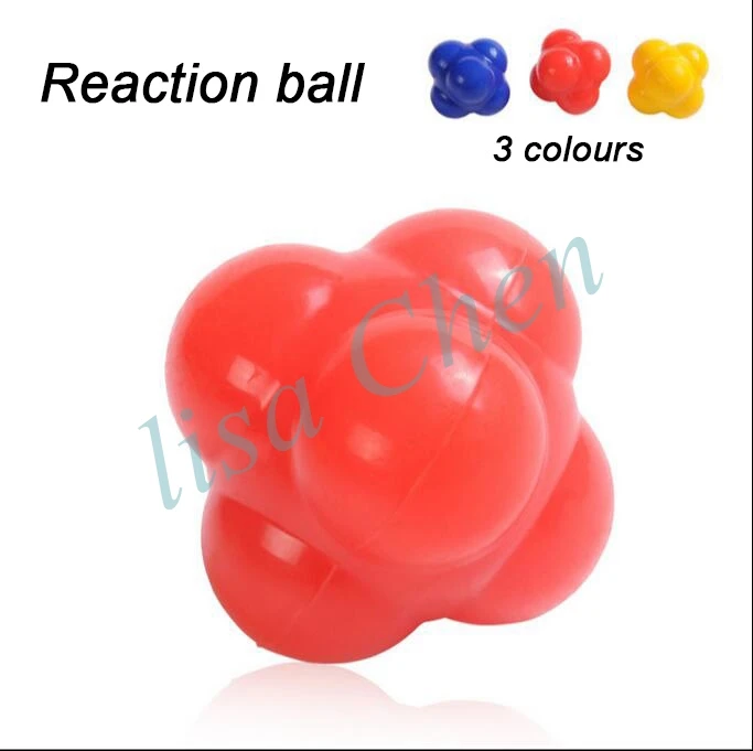 6.5cm Elastic rubber Reaction ball Agility Coordination Reflex Exercise
