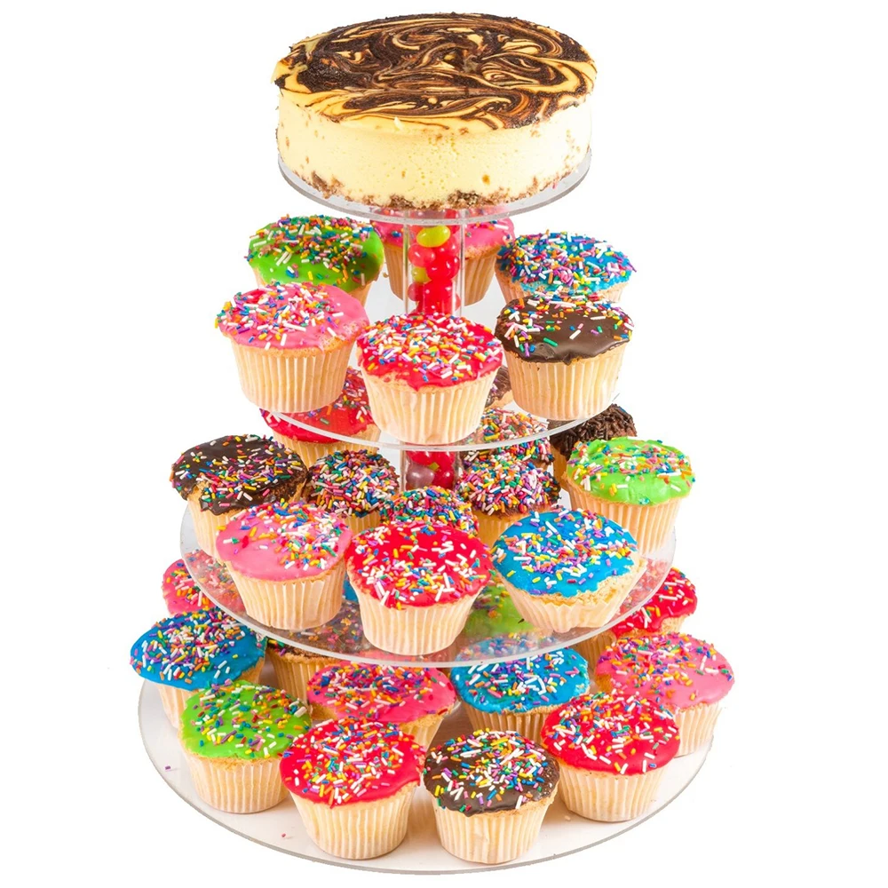 Cake Decorating Tools 4 Layer Cake stand Round acrylic egg ...