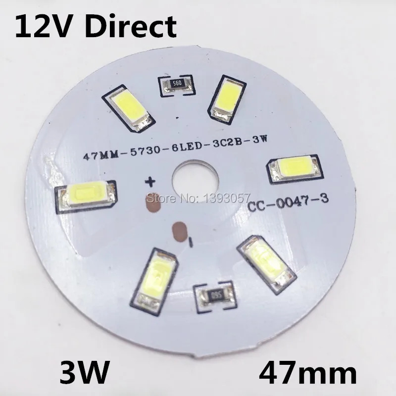 10 шт. 12 В постоянного тока 3 Вт 5 Вт 7 Вт 9 Вт 12 Вт 15 Вт 21 Вт интегрированная IC лампа пластина 5730 SMD Холодный белый/теплый белый лампа панель