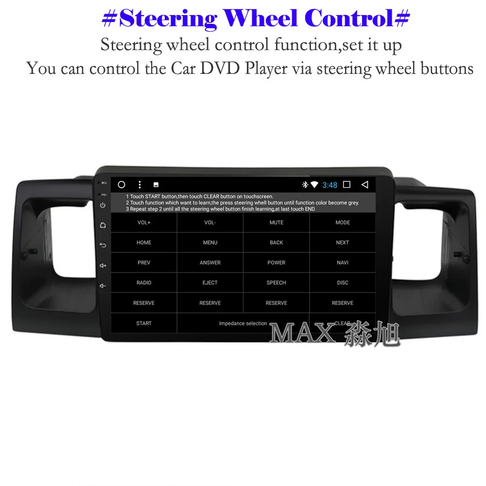 Clearance MAX Android 8.1.0 Car DVD Player For Toyota Toyota Corolla EX/E120 GPS Navigation System Radio RDS Bluetooth WiFi SWC Free Map 5