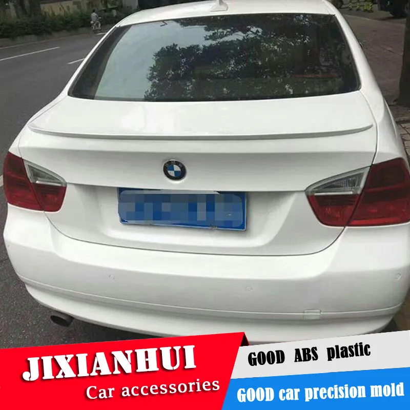 Для спойлера E90 2006-2010 BMW 3 series 320i 325li 328i надрезаемая подкладка, ABS Пластиковый материал заднее крыло автомобиля Цвет задний спойлер