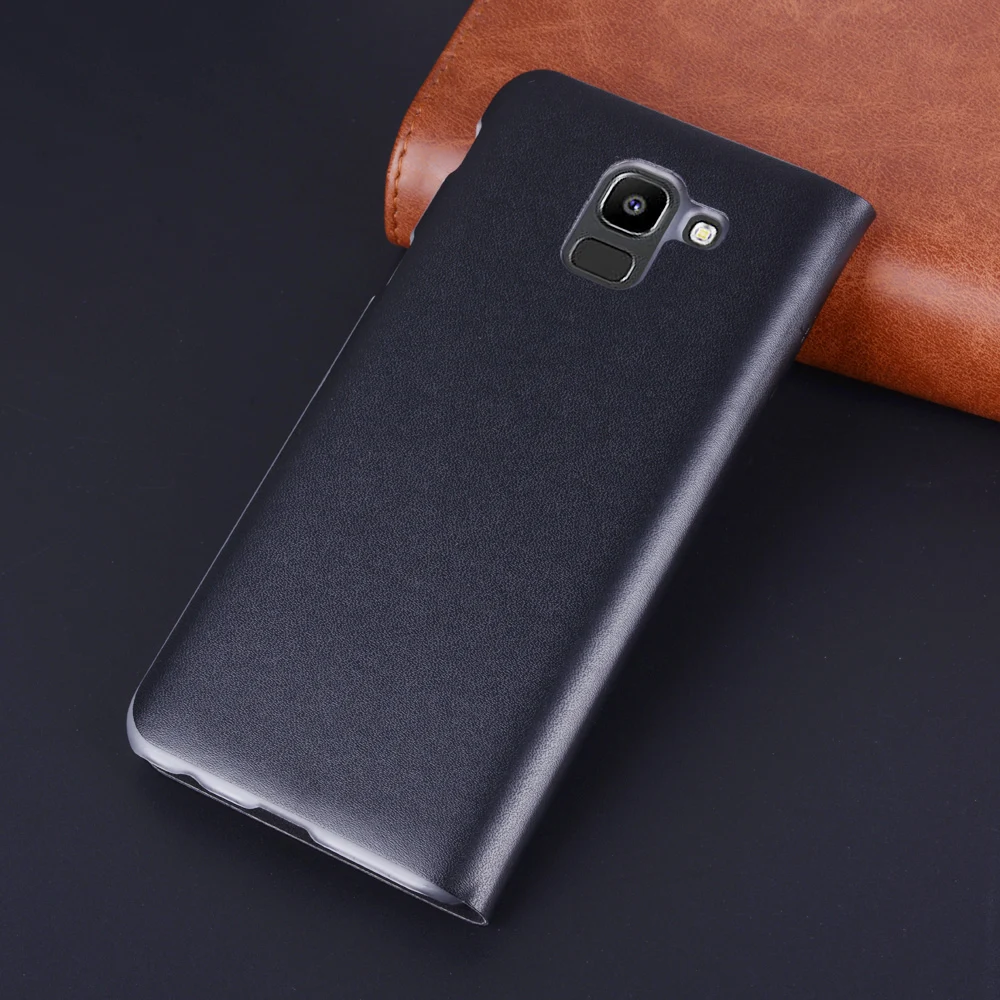 360 Full Cover Leather Phone Case For Samsung Galaxy J6 2018 J 6 SM J600 J600F J600G SM-J600 SM-J600FN Flip Wallet Case Funda 4