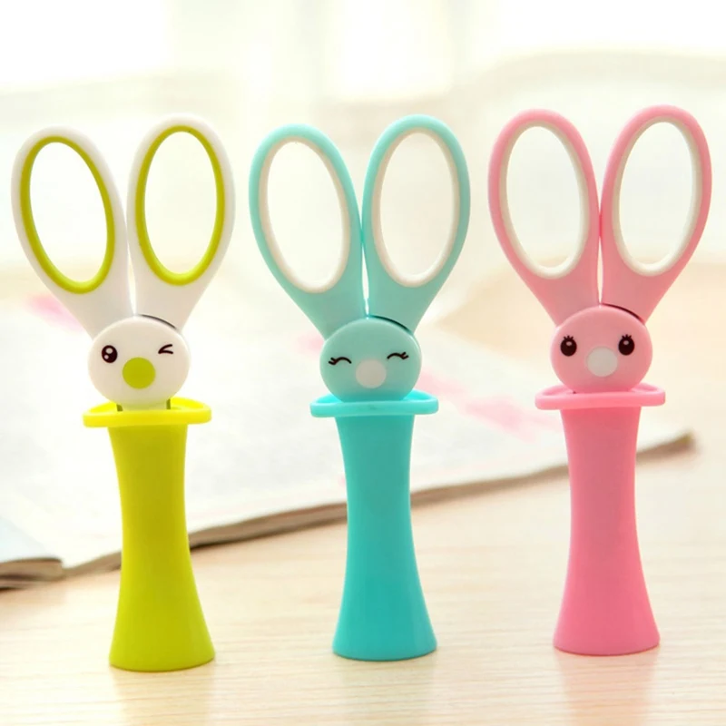 New Cute Magic Rabbit Scissors Child Cartoon Style Scissors Handmade Scissorsin Scissors from