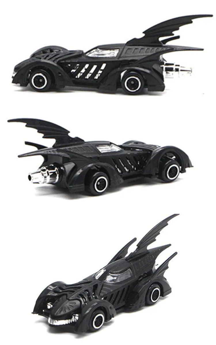 6 шт литья под давлением Модель автомобиля игрушки 1: 64 Темный рыцарь Batman Batmobile автомобиля модели игрушки с дистанционным управлением, брелок для автомобильных ключей, Diecast подарок модели игрушки для Для детей