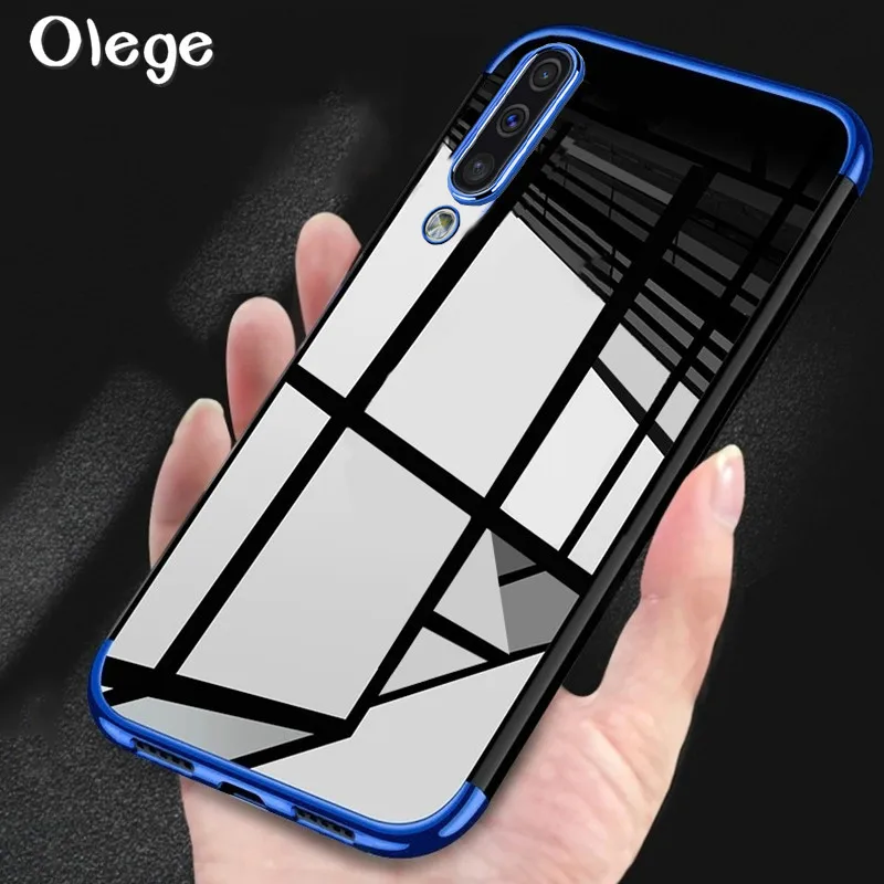 Olege чехол для samsung A50 покрытие Мягкий Прозрачный Силикон ТПУ защитный с полной