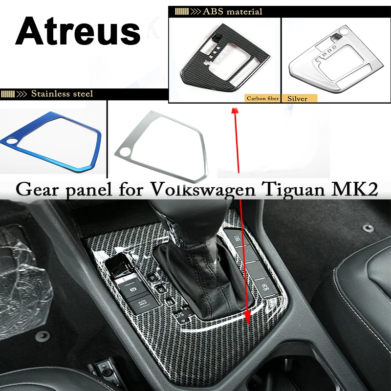 Автомобильные аксессуары Atreus для Volkswagen VW Tiguan 2 MK2 VW Tiguan ручка панели переключения передач накладка наклейки