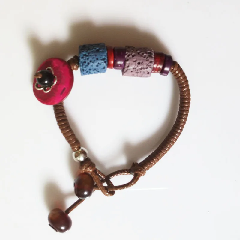 

2019 New arrival beads stone lava beads bracelet lava stone ladies fashionable bracelet armbanden voor vrouwen