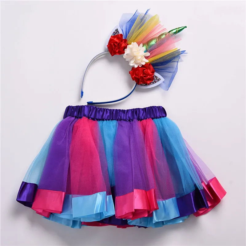 0 2Y Baby Girls Skirts Toddler tulle skirt Colorful Rainbow Princess