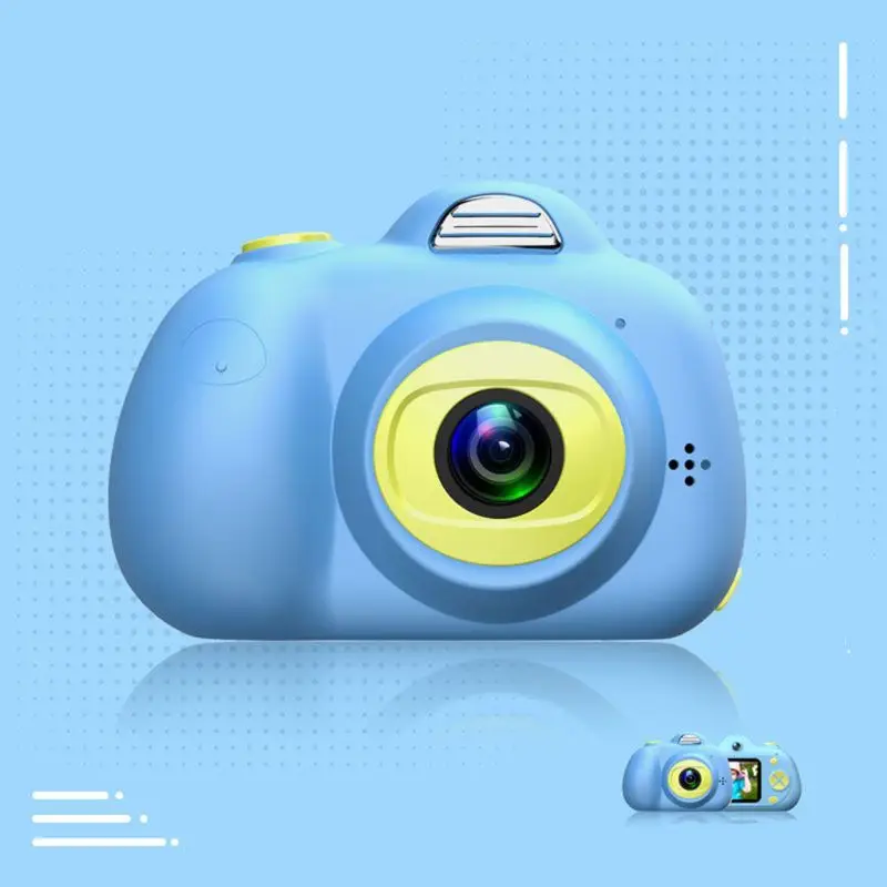 Премиум Новая ударопрочная камера для маленьких девочек и видеокамера с мягкой силиконовой оболочкой для игр на открытом воздухе, Детская