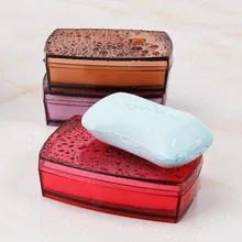 Прозрачная мыльница Аксессуары для ванной комнаты пластиковая ванная креативная двойная сливная мыльница Нескользящая мыльница для ванной комнаты Новинка