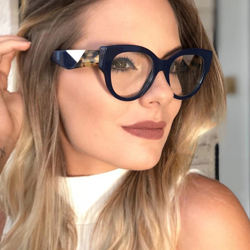 

ALOZ MICC Clear Cat eye Glasses Women Fashion Optical Clear Reading Glasses Female Transparent Eyeglasses Frame Q166