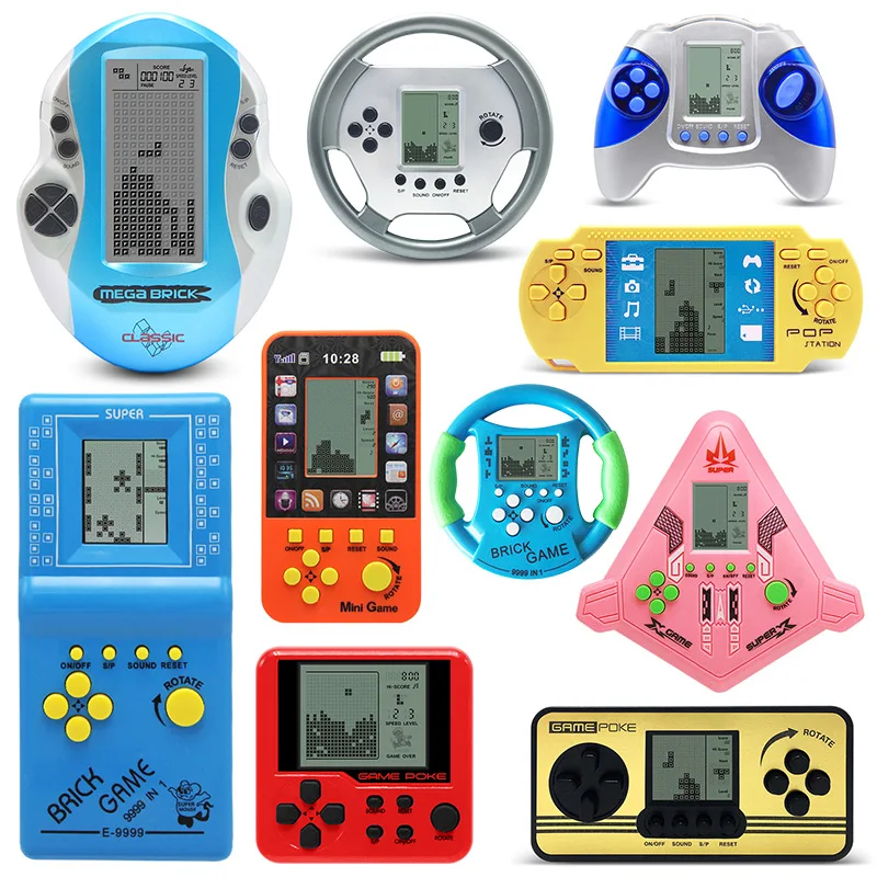 Детские Классические плееры, портативная игровая консоль, Tetris, детский игровой контроллер