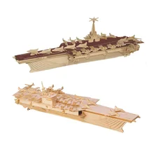 Chanycore ребенок учится Развивающие деревянные Игрушечные лошадки 3D Puzzle самолет вертолетов носителей военных кораблей лодка корабль детские подарки 4299