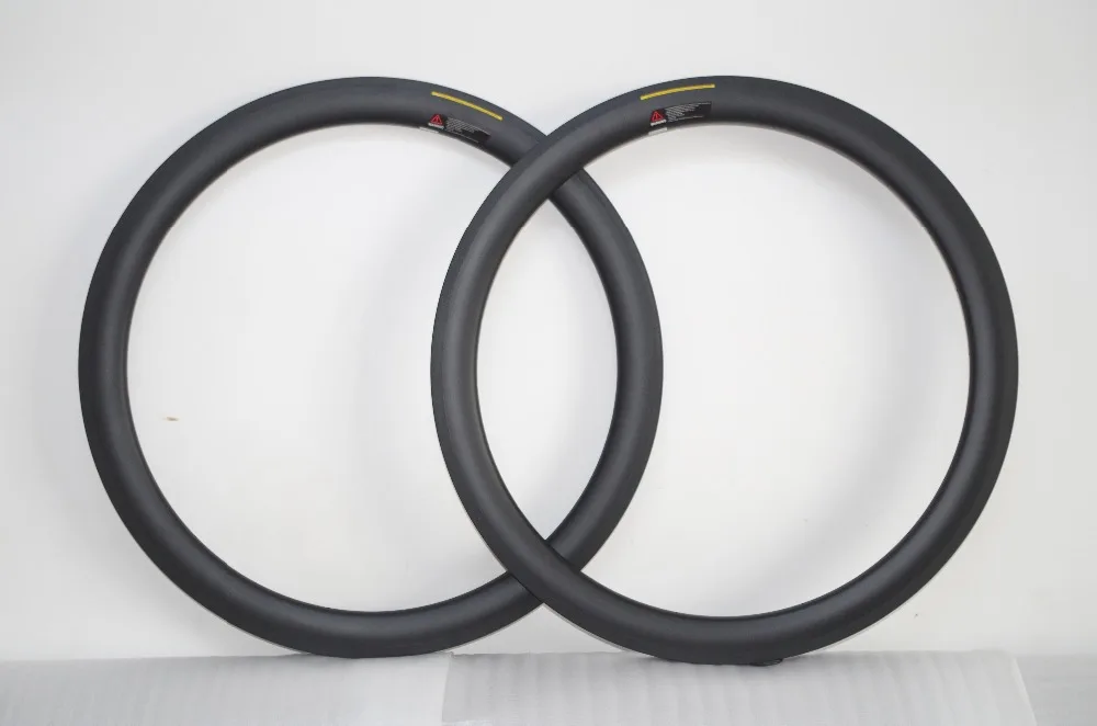 

DEERACE 50mm X 27mm 700C TUBELESS Clincher Carbon Road Bike Rims Bicycle Wheel Rim 20/24H