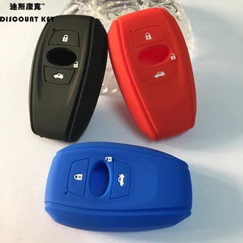 

silicone car key se cover skin for subaru Legacy impreza forester xv trezia BRZ wrx levorg outback fob car key cover