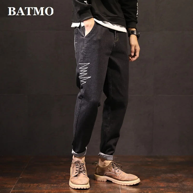 BATMO Новое поступление высококачественные джинсовые штаны-шаровары для мужчин, мужские повседневные шаровары, Размер 27-36 H804