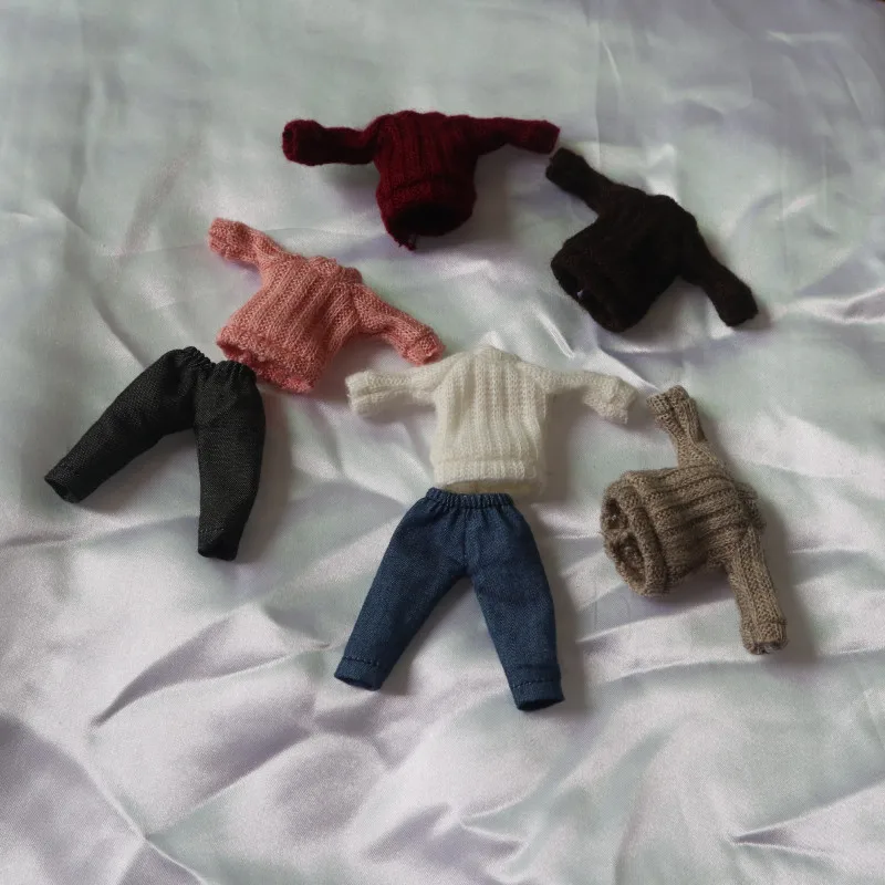 

Mini doll ob11 suit sweater and pants multicolor - ob11 12bjd doll