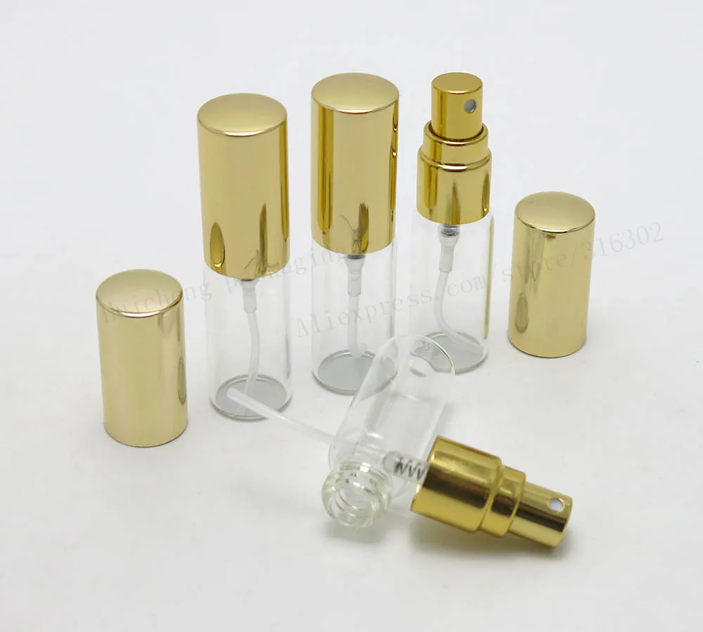 Frasco de Perfume de Vidro Atomizador de Vidro de Alumínio da Amostra Frasco da Fragrância de 15 Mini Spray 10 Está Disponível 50x5 ml 5cc 5 5cc Mini Spray frasco Da Fragrância de 15 10 ml ml está Disponível