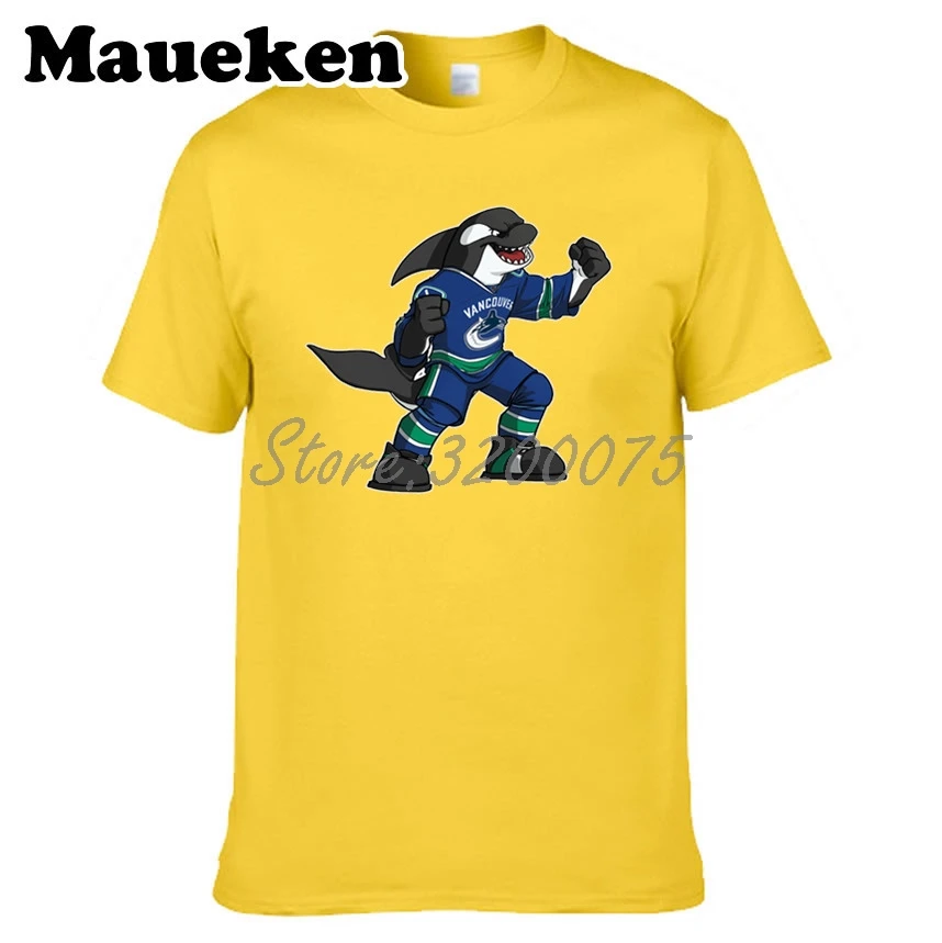 Men Vancouver T shirt Canucks Fin Clothes Short Sleeve T