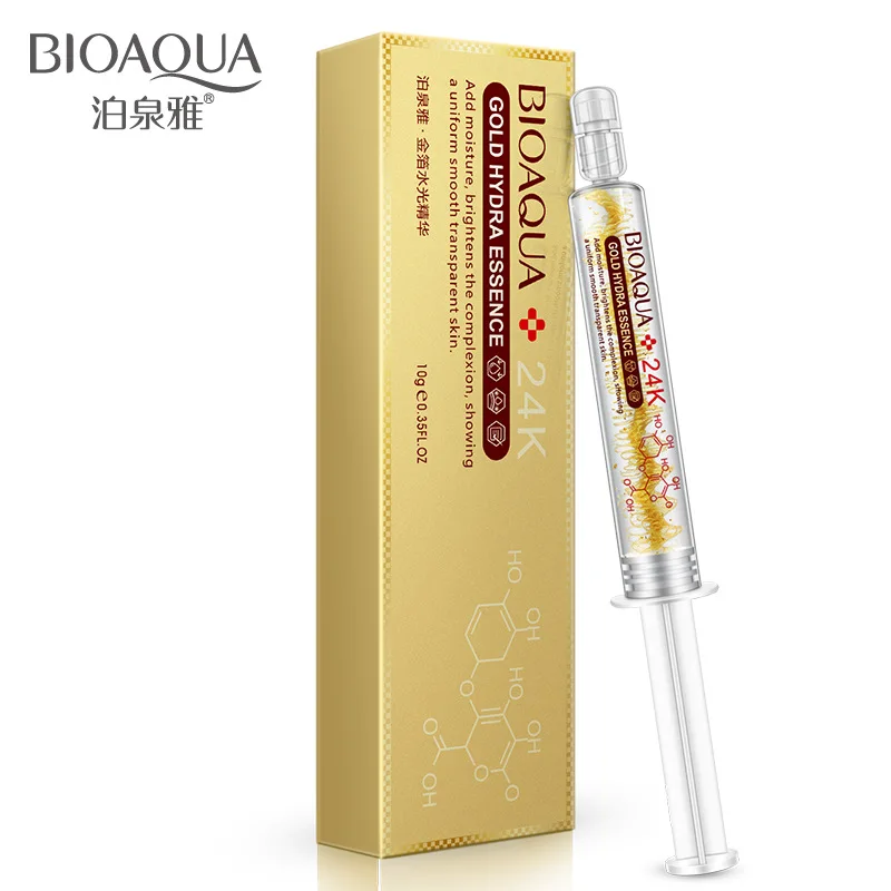 BIOAQUA Gold Hydra Essence питает нежную влажную Сыворотка для отбеливания кожи вода восполняет анти сухую кожу красота уход 3 шт./лот