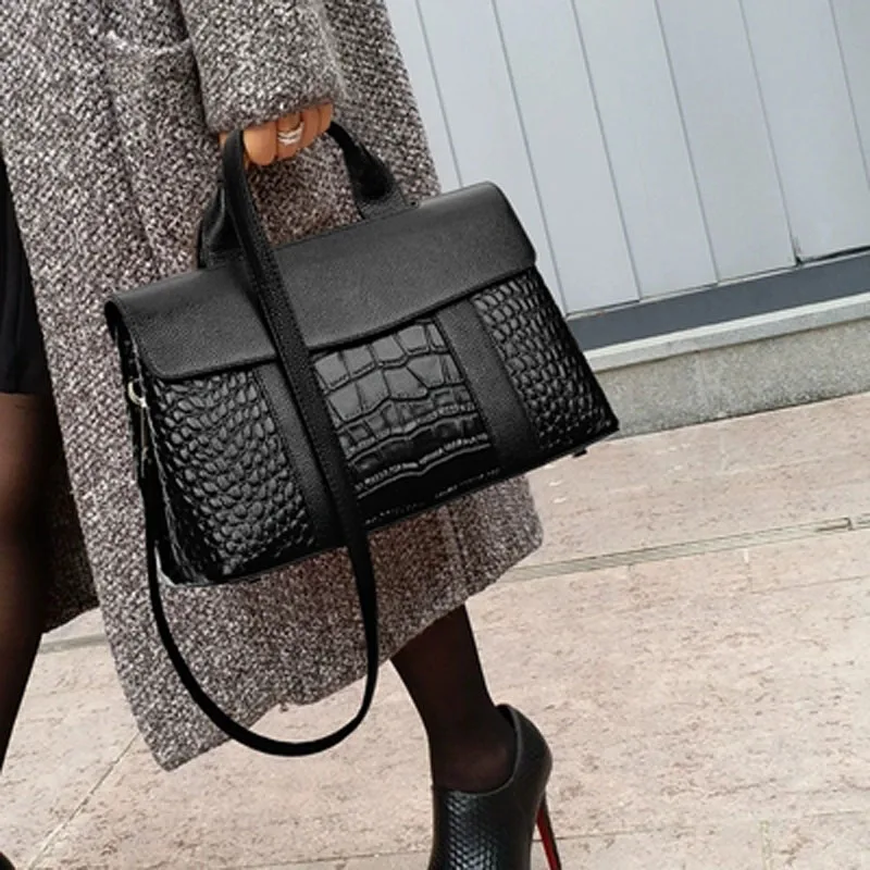 الأزياء التمساح النساء حقائب اعوج الأعلى مقبض حقيبة المرأة Crossbody أكياس عالية الجودة بو الجلود السيدات حقيبة ساع الأزياء التمساح النساء حقائب اعوج الأعلى مقبض حقيبة المرأة Crossbody أكياس عالية الجودة بو الجلود السيدات حقيبة ساع