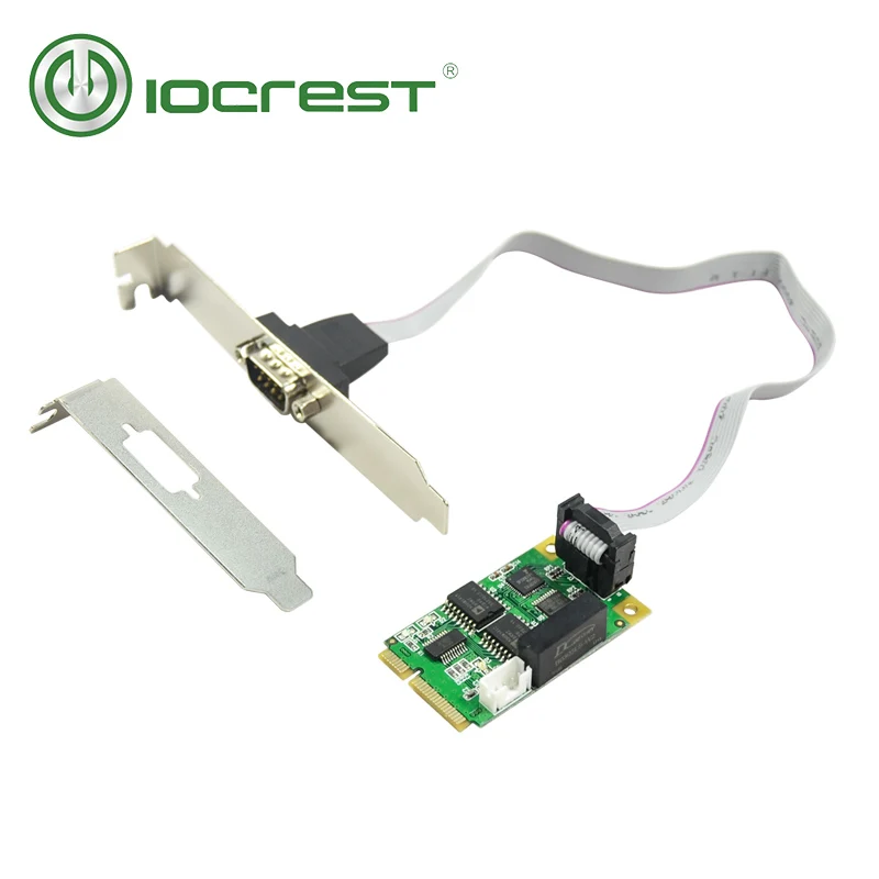 IOCREST Volle Größe Mini PCIe karte oder USB 2.0 1 port serielle DB9 rs232 rs422 rs485 mini pci exp