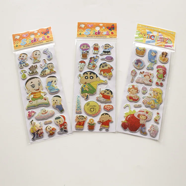 1pc Cute Pet DIY Stickers Cartoon Children Stickers Toys Emoji PVC Scrapbook Gifts For Kids