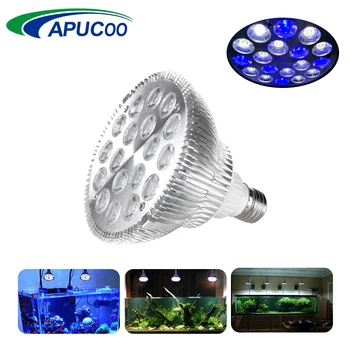 

E27 LED Aquarium Lighting 12 White 6 Blue Fish Tank Plant Indoor Grow Light Lamp For Aquarium Aquatic Pet Coral Reef Par38 Bulb