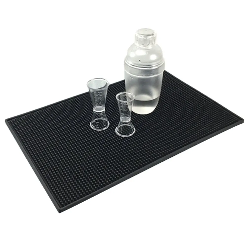 Nonslip Bar Rubber Mat Bar Glass Drip Tray Beer Drink Rail Bars Bar