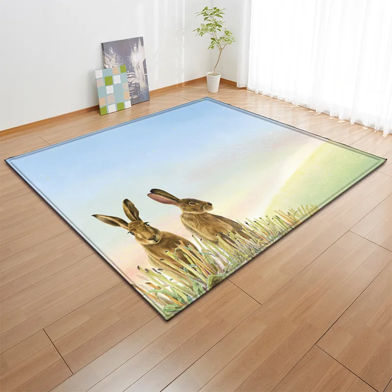 3d ковры с рисунком животного кенгуру ежик для современной гостиной детский