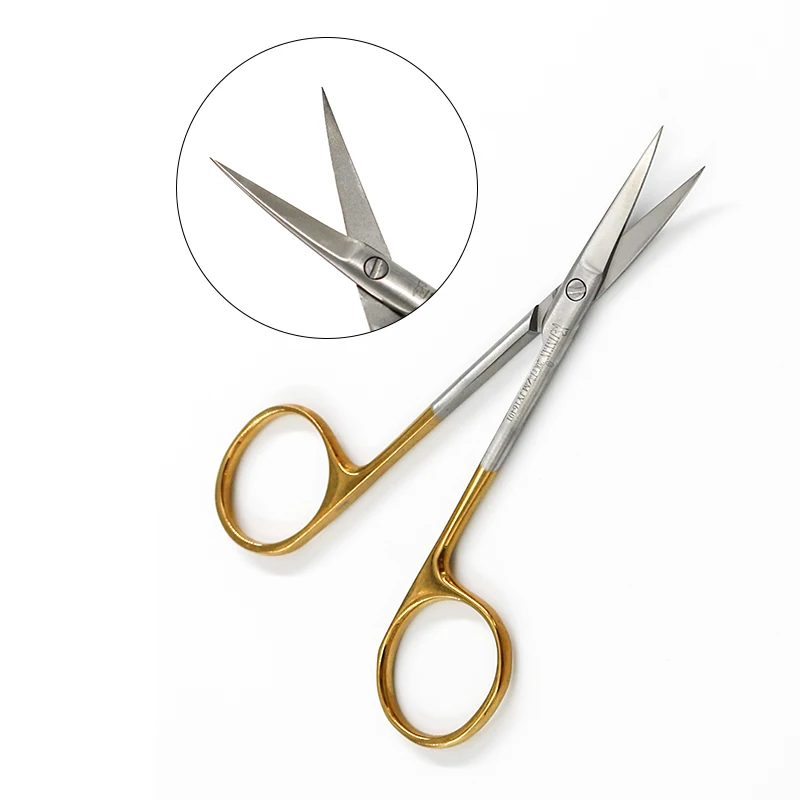 

Medical scissors stainless steel surgery straight elbow seam removal scissors double eyelid ophthalmic beauty scissors