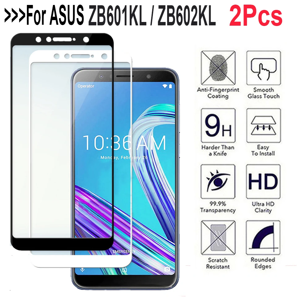 

2Pcs/lot 3D Full Tempered Glass For ASUS Zenfone MAX PRO (M1) Screen Protector Protective Film For ASUS ZB601KL ZB602KL Glass