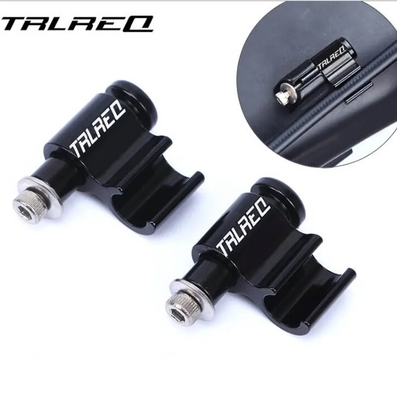 

4pcs Aluminum Bike Oil Tube Fixed Conversion Seat Frame Over line Device Wire Trap Adapter Seat Clip Bicycle Accessories
