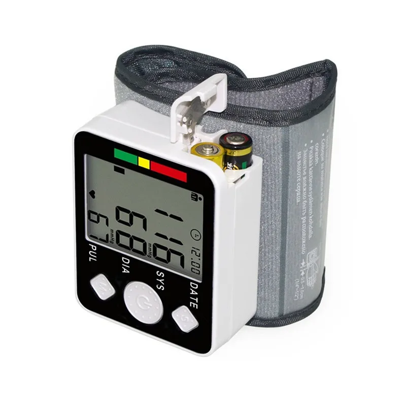 Automatische Digitale Bloeddrukmeter Pols Manchet Arm Meten Armband Apparaat Huishoudelijke Monitor|Артериальное давление| |