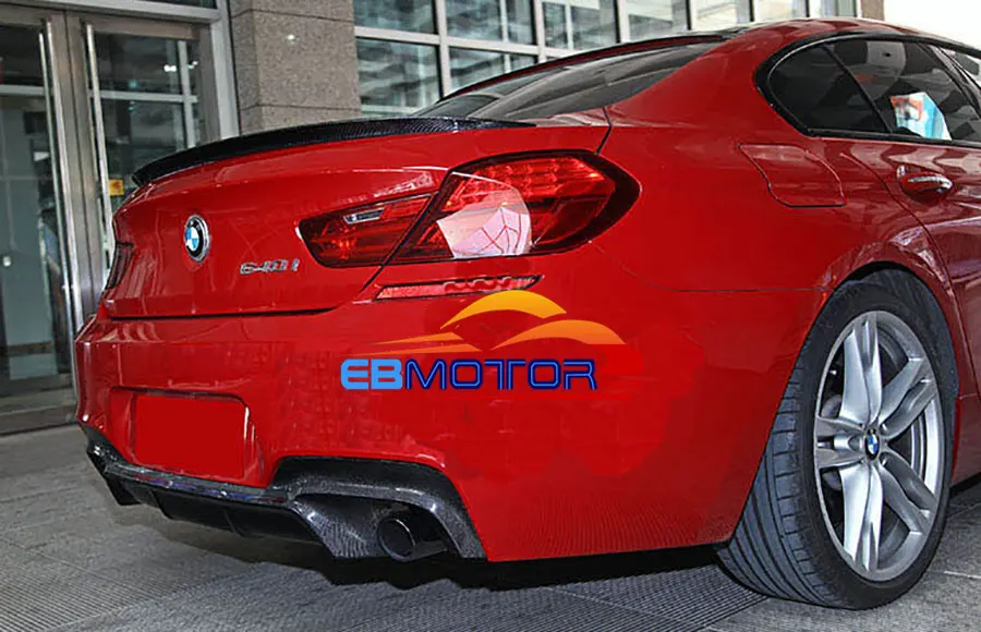 Real Carbon Fiber Rear Diffuser For BMW F06 F12 F13 Grand Coupe 640i M-Sport B289